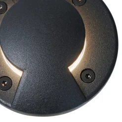Qazqa Set Van 6 Moderne Grondspots Zwart Gu10 50mm 2-lichts Effect Ip65 - Cellar