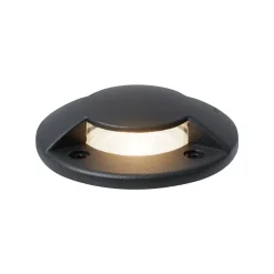 Qazqa Set Van 6 Moderne Grondspots Zwart Gu10 50mm 2-lichts Effect Ip65 - Cellar
