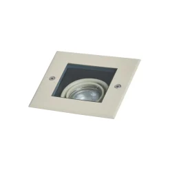 QAZQA Set Van 6 Moderne Grondspots Beige Gu10 50mm Draai- En Kantelbaar Ip65 - Oneon
