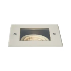 QAZQA Set Van 6 Moderne Grondspots Beige Gu10 50mm Draai- En Kantelbaar Ip65 - Oneon