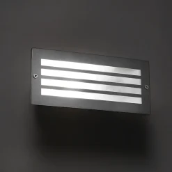 Qazqa Set Van 4 Moderne Inbouwlampen Staal Ip44 - Hurricane