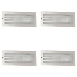 Qazqa Set Van 4 Moderne Inbouwlampen Staal Ip44 - Hurricane