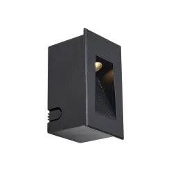 Qazqa Set Van 6 Moderne Inbouw Wandlampen Zwart 7cm Incl. Led Ip65 - Trem