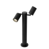 Qazqa Staande Buitenlamp Zwart 45 Cm Ip44 Verstelbaar 2-lichts - Duo