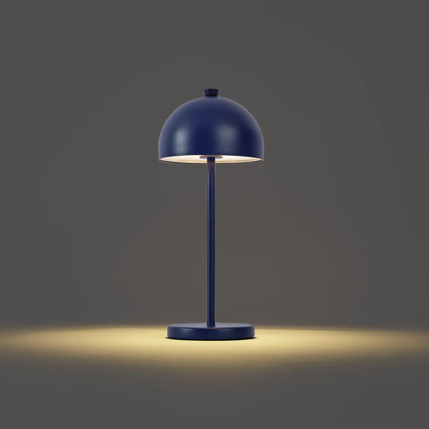 QAZQA Tafellamp Blauw Incl. Led Ip54 Oplaadbaar Met Laadstation - Squirrel