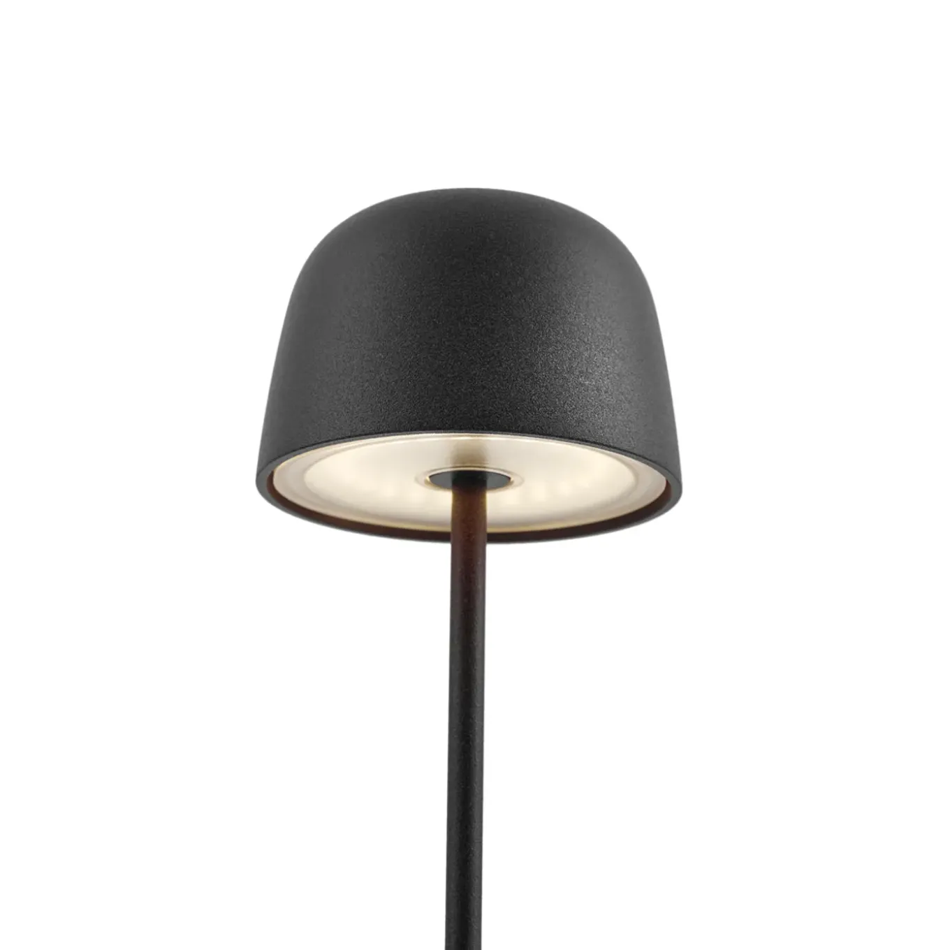Qazqa Tafellamp Zwart Incl. Led Oplaadbaar Met Laadstation Ip65 - Raika