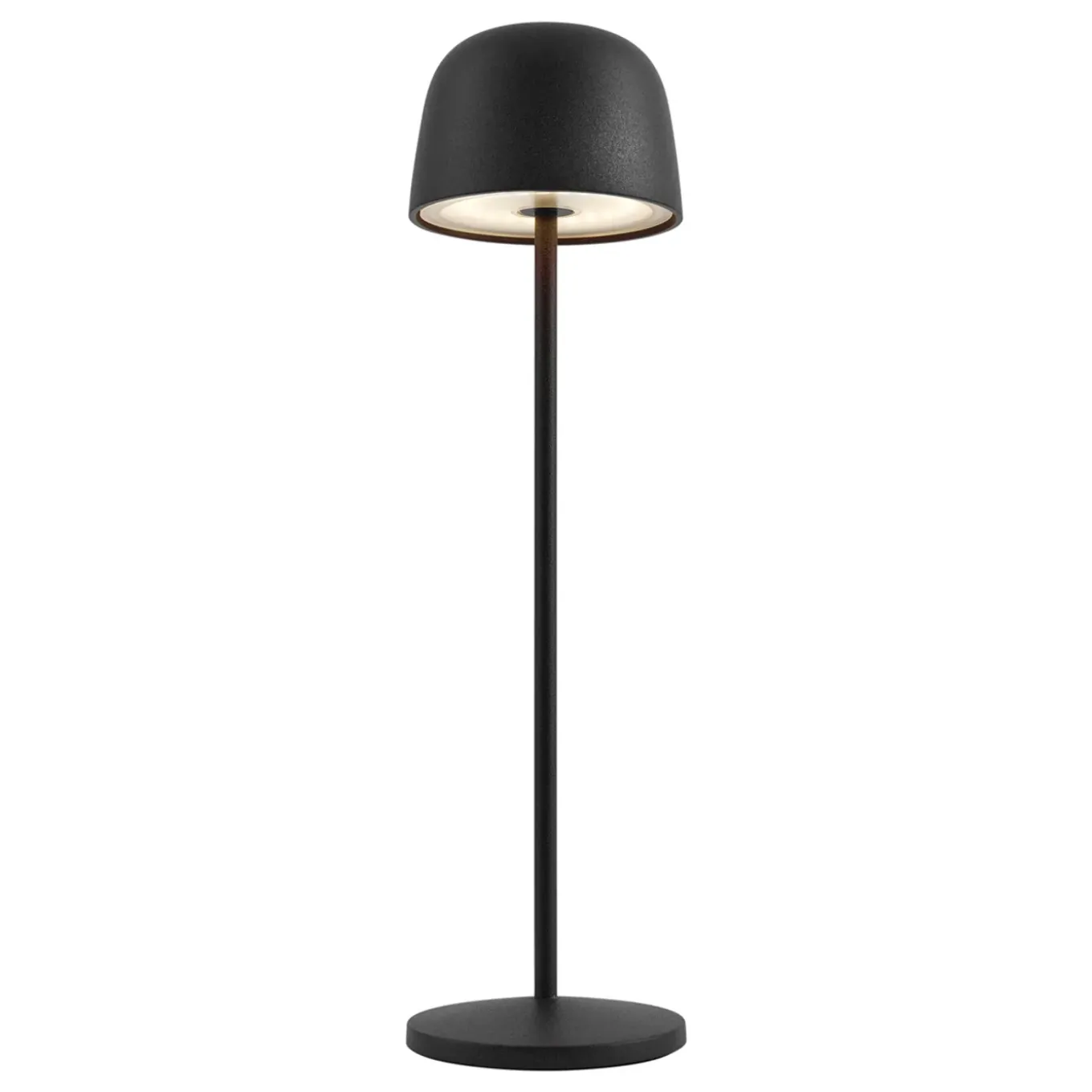 Qazqa Tafellamp Zwart Incl. Led Oplaadbaar Met Laadstation Ip65 - Raika