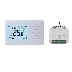 Quality Heating Qh Basic Draadloze Programmeerbare Thermostaat Inclusief Mini Inbouw Ontvanger