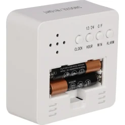Qlink Hygrometer Met Thermometer - Wit - Klok En Wekkerfunctie
