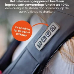 Qlt Elektrisch Nekmassage Apparaat Met Infrarood En Shiatsu