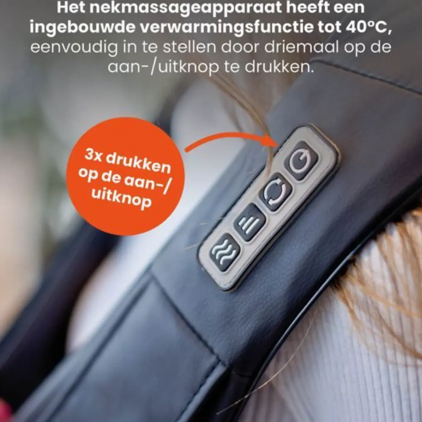 Qlt Elektrisch Nekmassage Apparaat Met Infrarood En Shiatsu