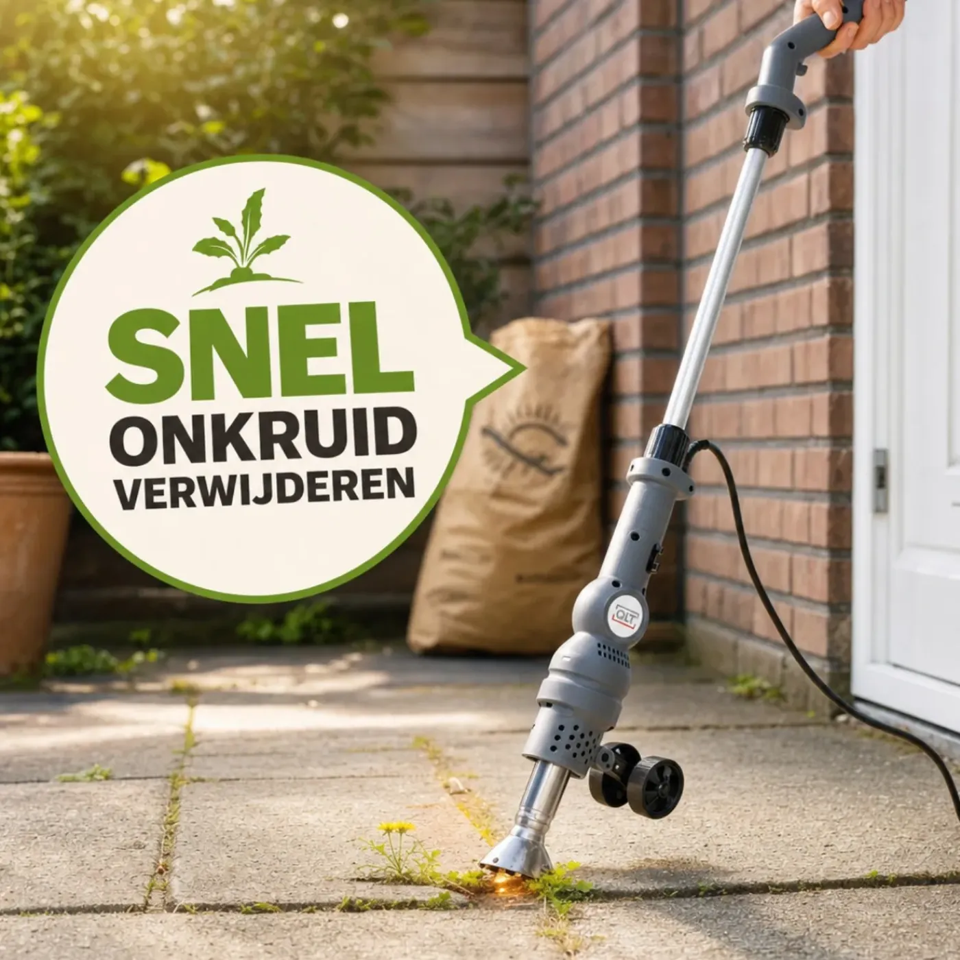 QLT 3-in-1 Elektrische Onkruidbrander - 2000w - Zwart