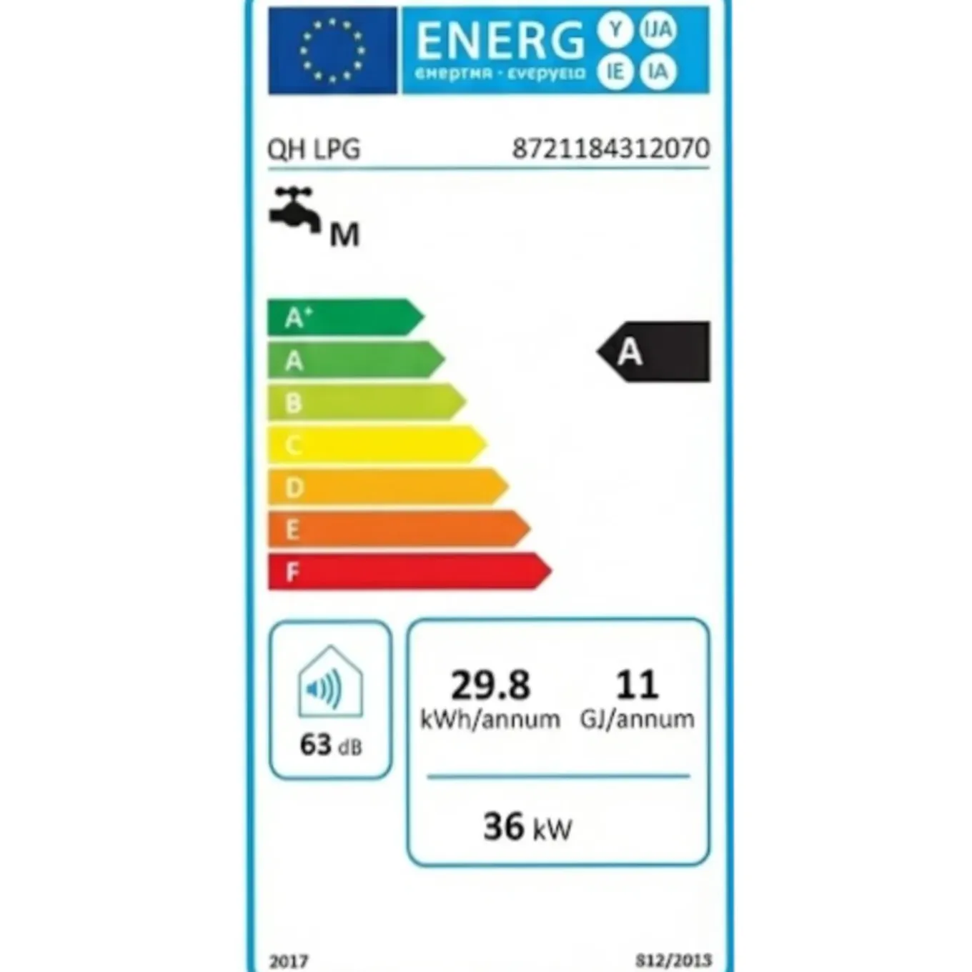 Quality Heating Propaan geiser 18L - LPG 18Liter / minuut Boiler