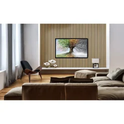 DIY Quanti Akoestische Lattenwand - Licht Eiken - 244x52 cm - 1,27 m² - 1 stuk
