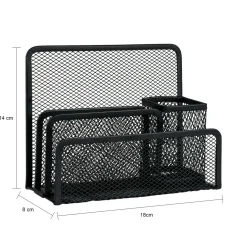 Quvio Bureau Organizer Mesh - Zwart