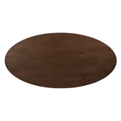 QUVIO Eettafel Sofia– Ovaal – 160x90 Cm – Kruispoot – Bruin