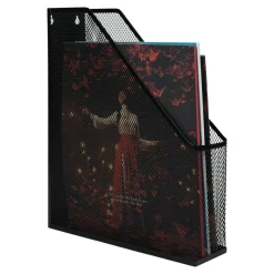 QUVIO Organizer Boeken & Tijdschriften Mesh Enkel - Zwart