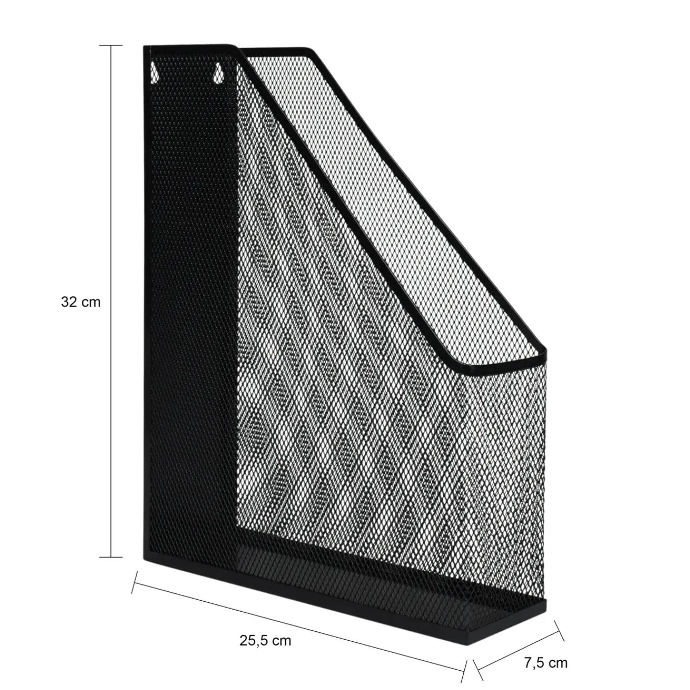 QUVIO Organizer Boeken & Tijdschriften Mesh Enkel - Zwart