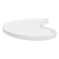 Quvio Tray - Organisch - Hout - 45x24 Cm - Wit