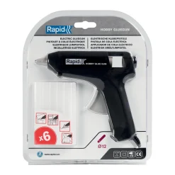 Rapid Lijmpistool Hobby - 12mm - Snoer - Incl. 6 Patronen