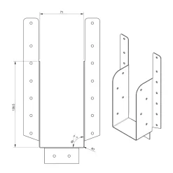 Raveeldrager Met Strip - 225/71 X 139 Mm (71 X 171)