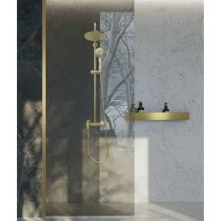 Rea Badkamerplank Sf02-600-bg Geborsteld Goud 60x10x5cm