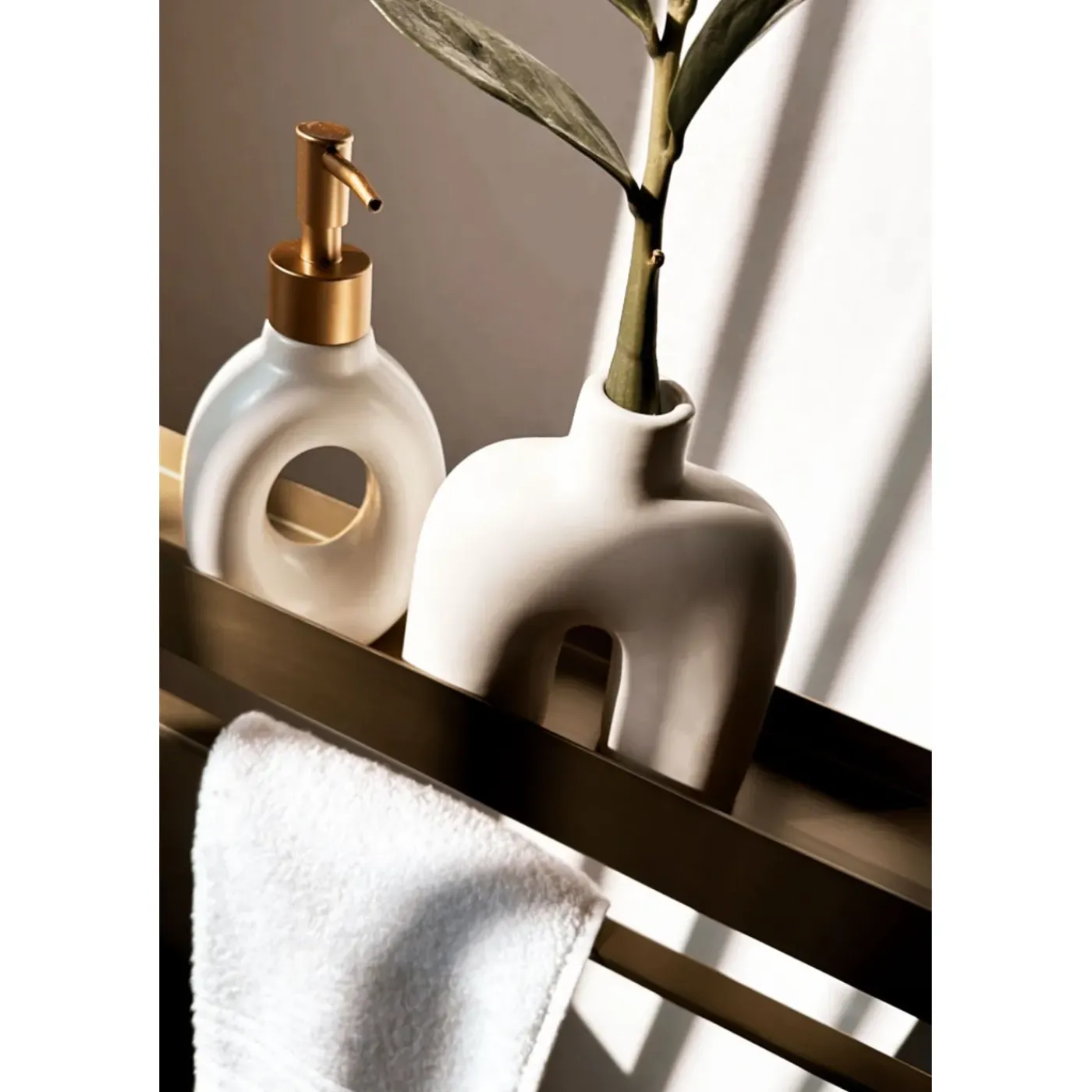 Rea Badkamerplank Sf01-600-bg Geborsteld Goud 60x9x11cm