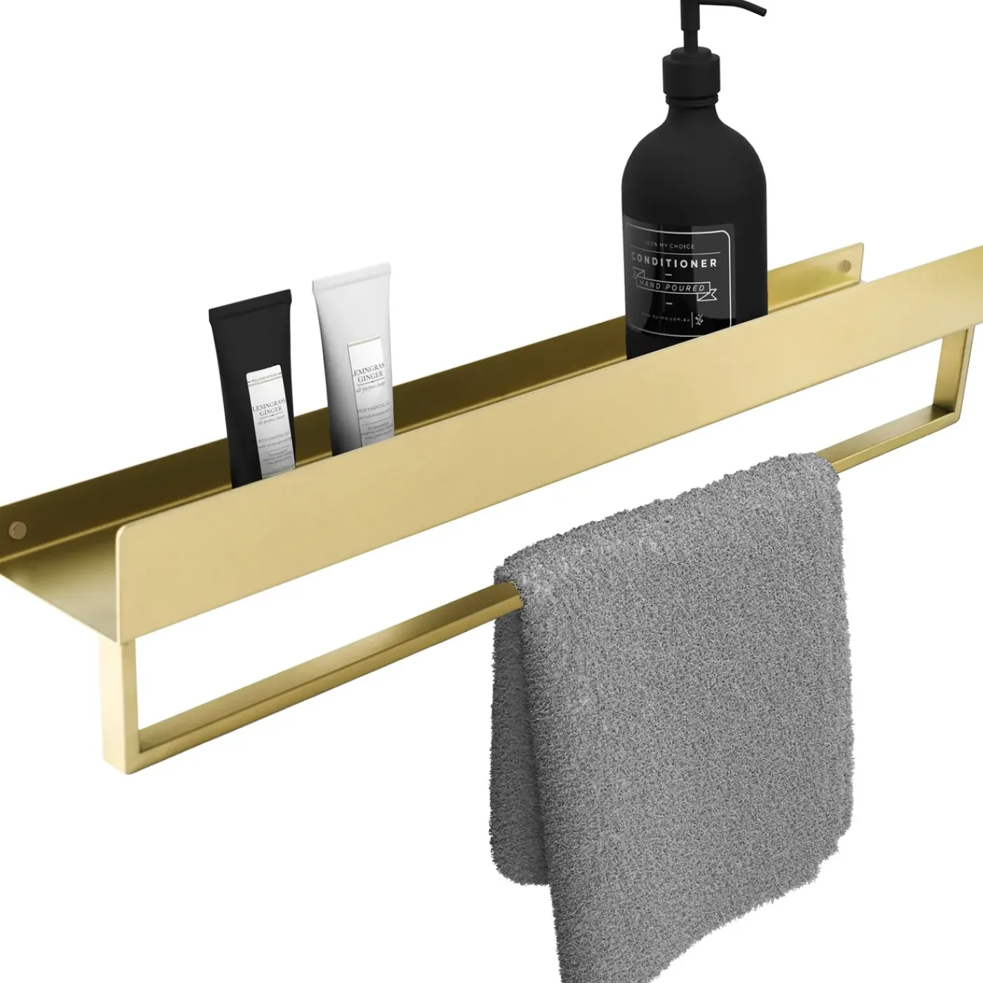 Rea Badkamerplank Sf01-600-bg Geborsteld Goud 60x9x11cm