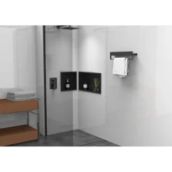 Rea Badkamerplank Sf01-600-b Zwart 60x9x11cm