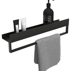 Rea Badkamerplank Sf01-600-b Zwart 60x9x11cm