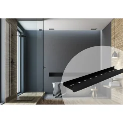Rea Badkamerplank Sf03-600-b Zwart 60x9x5cm