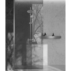 Rea Badkamerplank Sf03-450 45cm Geborsteld Staal 45x9x5cm