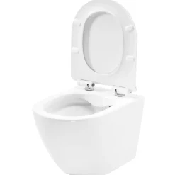 Rea Hangende Toilet Carter Wit + Bidet Carter Mini 49,5x36,5x32,5cm