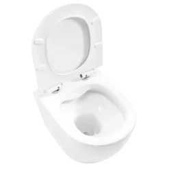Rea Hangende Toilet Carter Wit + Bidet Carter Mini 49,5x36,5x32,5cm