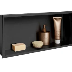 Rea Nische Badkamerplank 6 30x60x10 Zwart 10x60x30cm