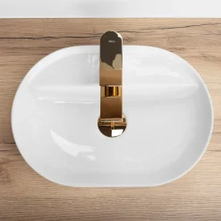 Rea Opzetwastafel Aura 42 Oval Wit 42x30x12cm