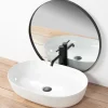 Rea Opzetwastafel Cleo 61 Oval Wit 60,5x41x14cm