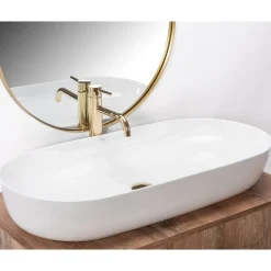 Rea Opzetwastafel Cleo 81 Oval Wit 81x41x13,5cm