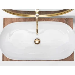 Rea Opzetwastafel Cleo 81 Oval Wit 81x41x13,5cm