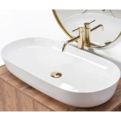 Rea Opzetwastafel Cleo 81 Oval Wit 81x41x13,5cm