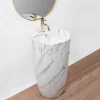 Rea Vrijstaande Wastafe Anya Lava Matt Round Wit 45x45x84cm