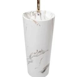 Rea Vrijstaande Wastafe Blanka Marble Round Wit 40x40x85cm