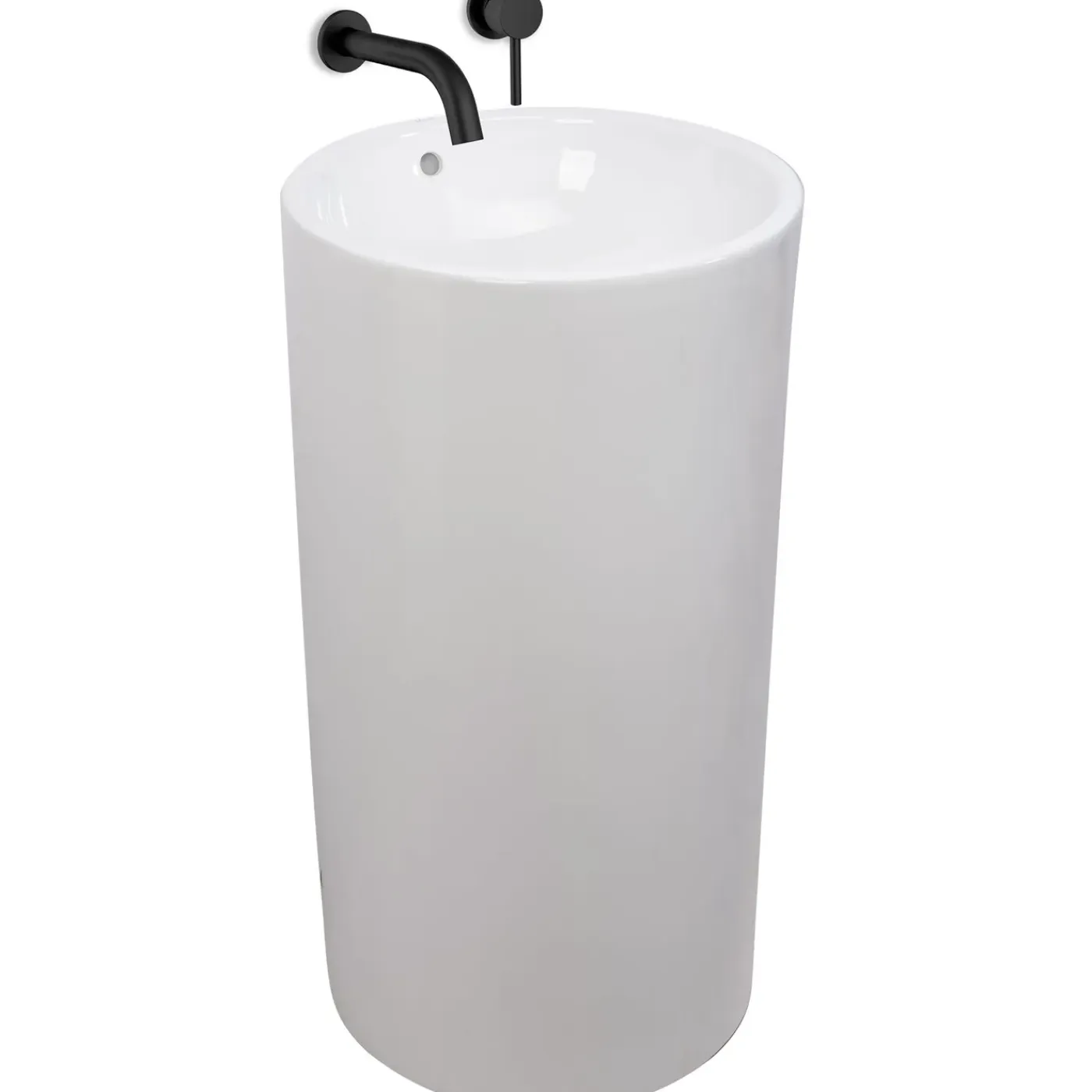 Rea Vrijstaande Wastafe Estera Round Wit 46x46x85cm