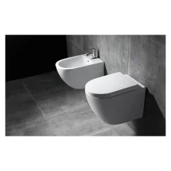 Rea Wandgemonteerd Bidet Carlo Carter Mini Wit 49,5x37x32,5cm