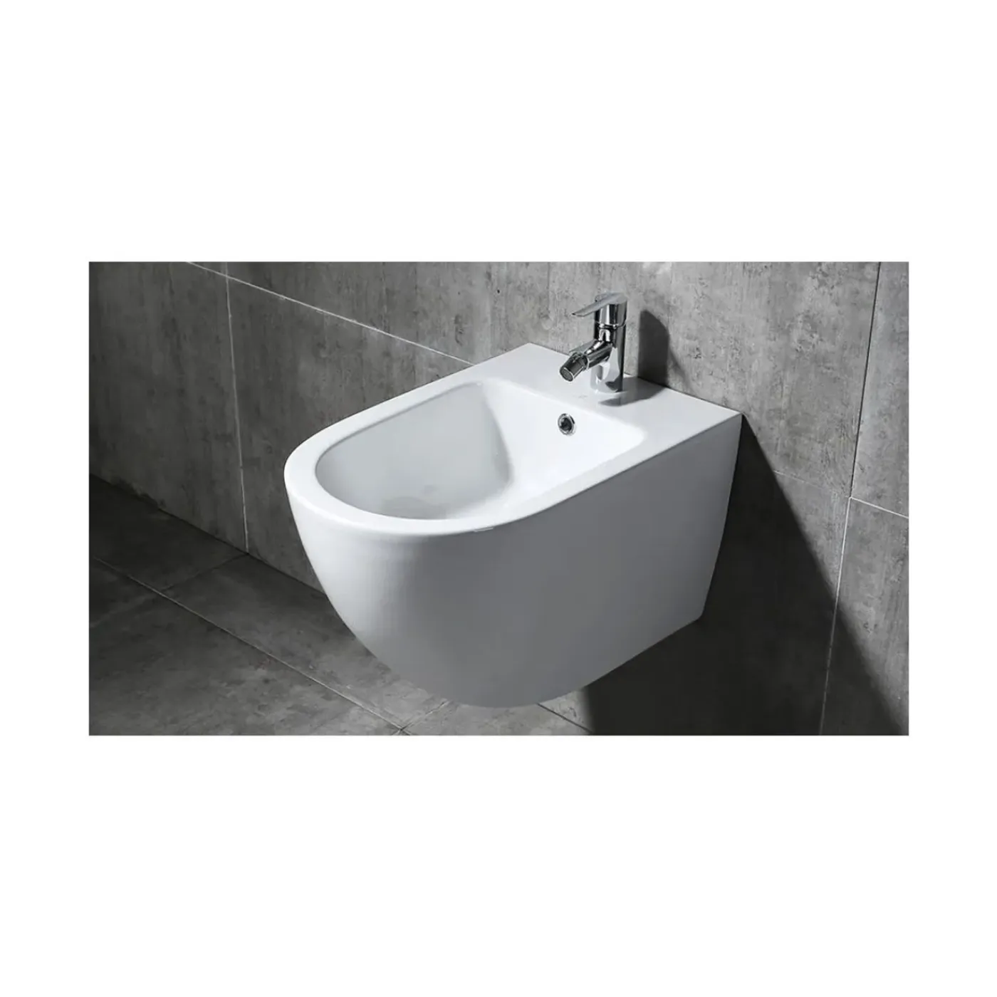 Rea Wandgemonteerd Bidet Carlo Carter Mini Wit 49,5x37x32,5cm
