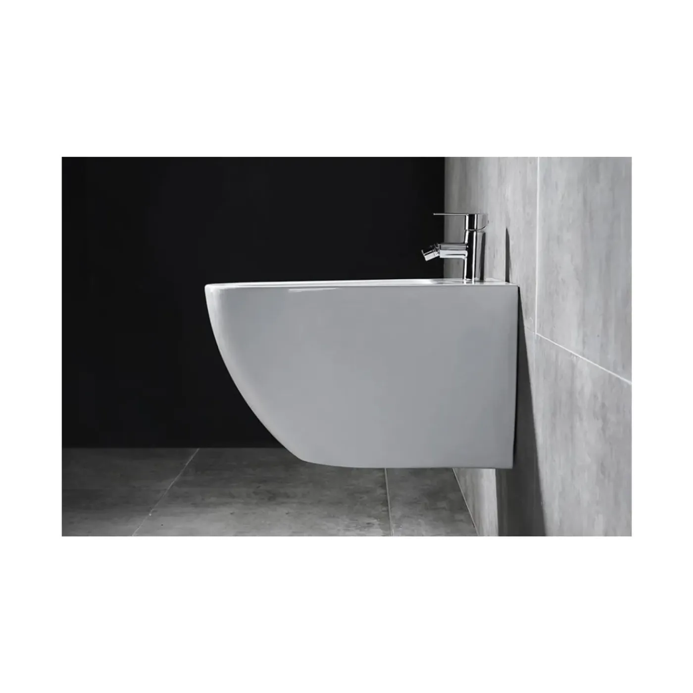 Rea Wandgemonteerd Bidet Carlo Carter Mini Wit 49,5x37x32,5cm