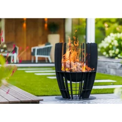 Redfire - Baylor - Zwart - Staal - Vuurkorf - Fire Pit - Stevig Staal - Industrieel -
