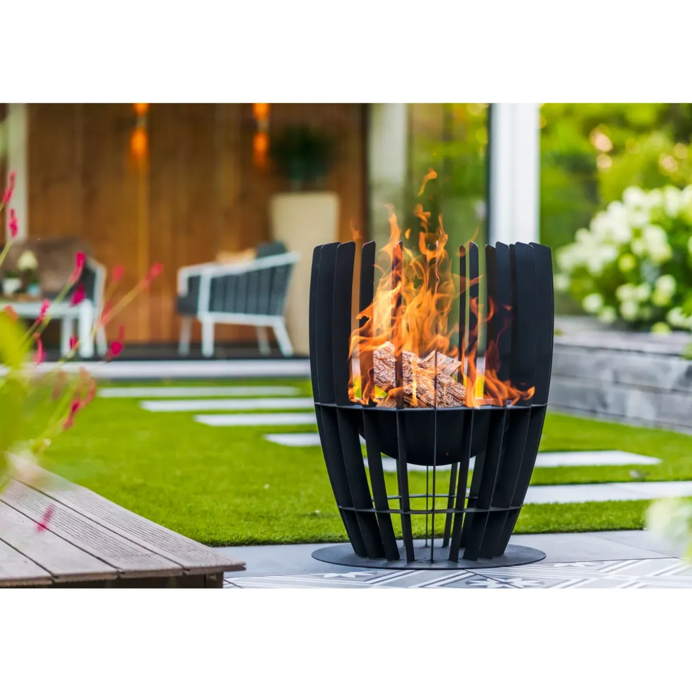 Redfire - Baylor - Zwart - Staal - Vuurkorf - Fire Pit - Stevig Staal - Industrieel -