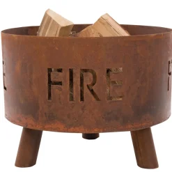 RedFire - Fulla - Handmade- Bruin - Staal - Vuurschaal - Vuurkorf - 50 Cm - Cortenlook -