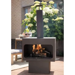 Redfire - Jersey Xl- Zwart - Staal - Vuurkorf - Tuinhaard - Stevig Staal - Inclusief Houtrooster-
